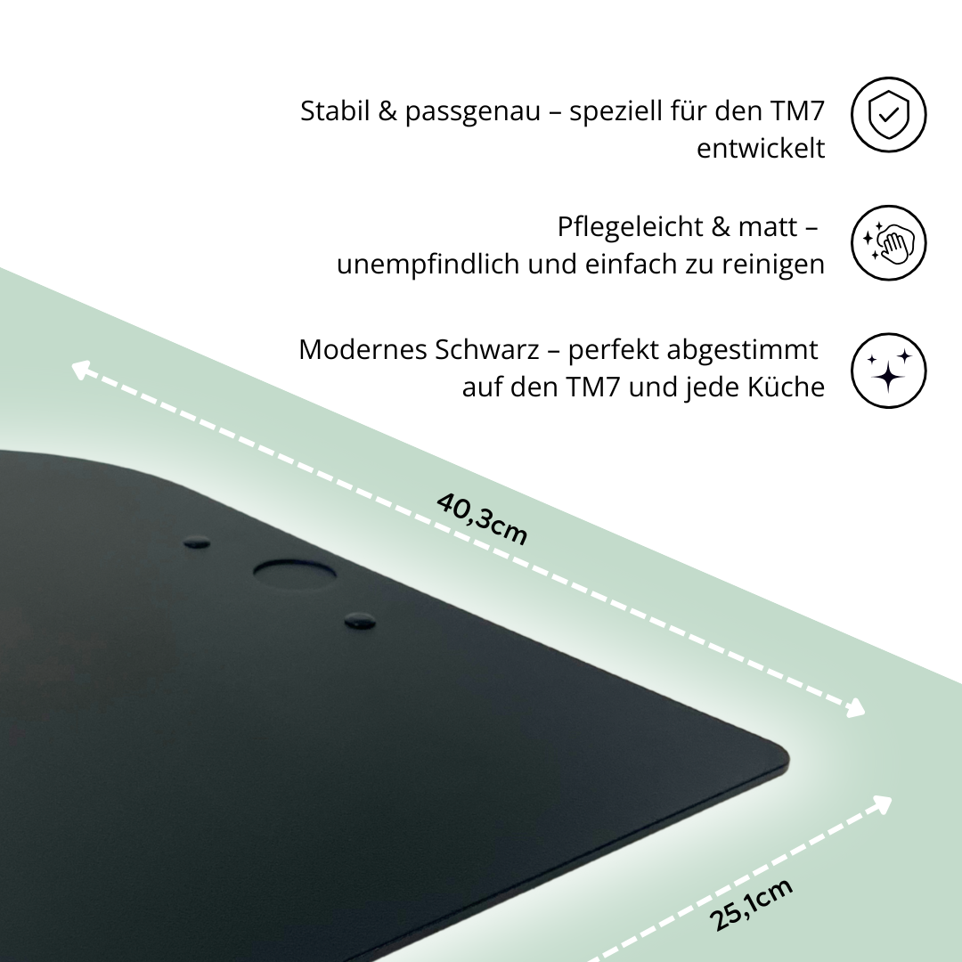 Gleitbrett passend für den Thermomix TM7 in schwarz