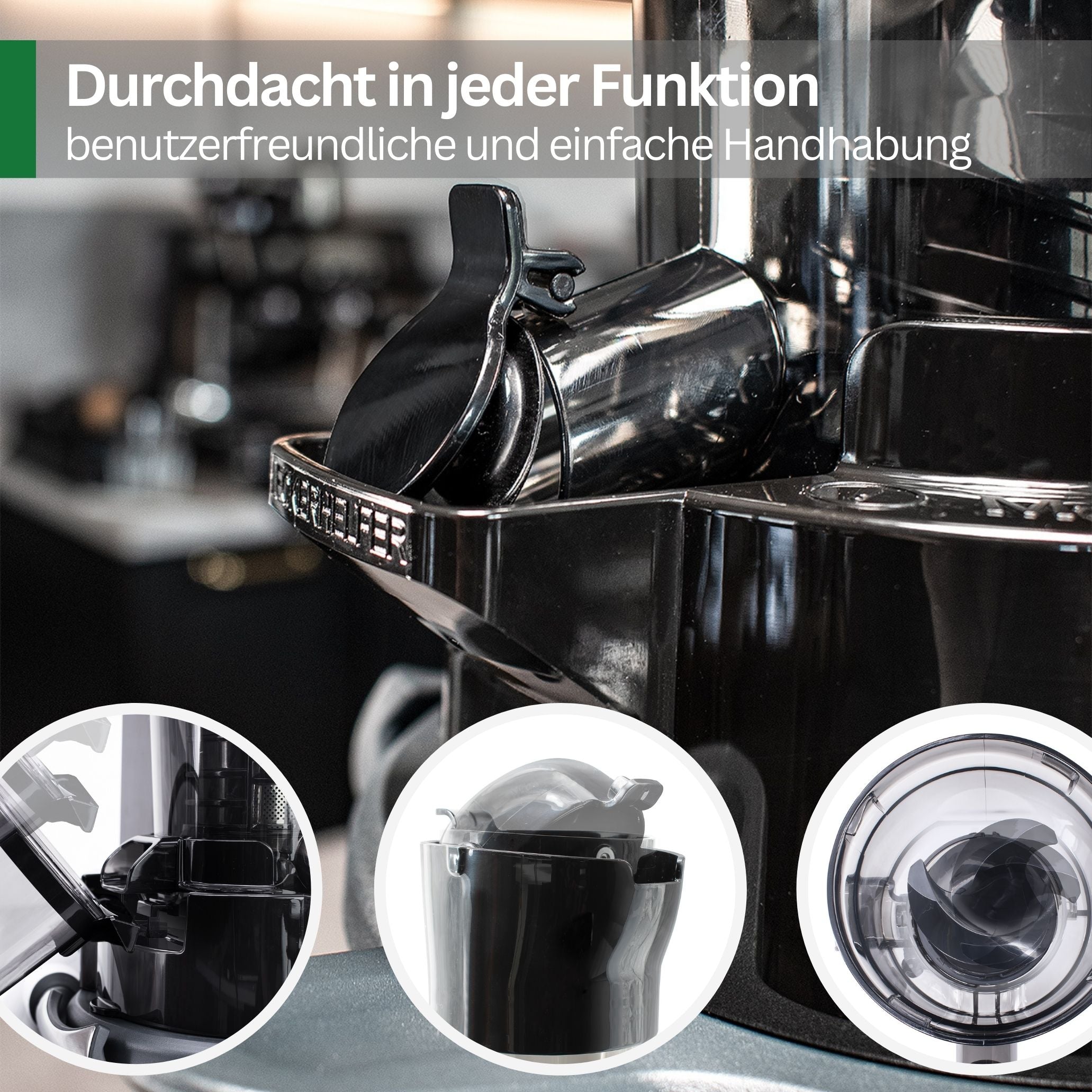 SaftPRO - wolnoobrotowa wyciskarka do soków odpowiednia do urządzeń Thermomix TM5 i TM6