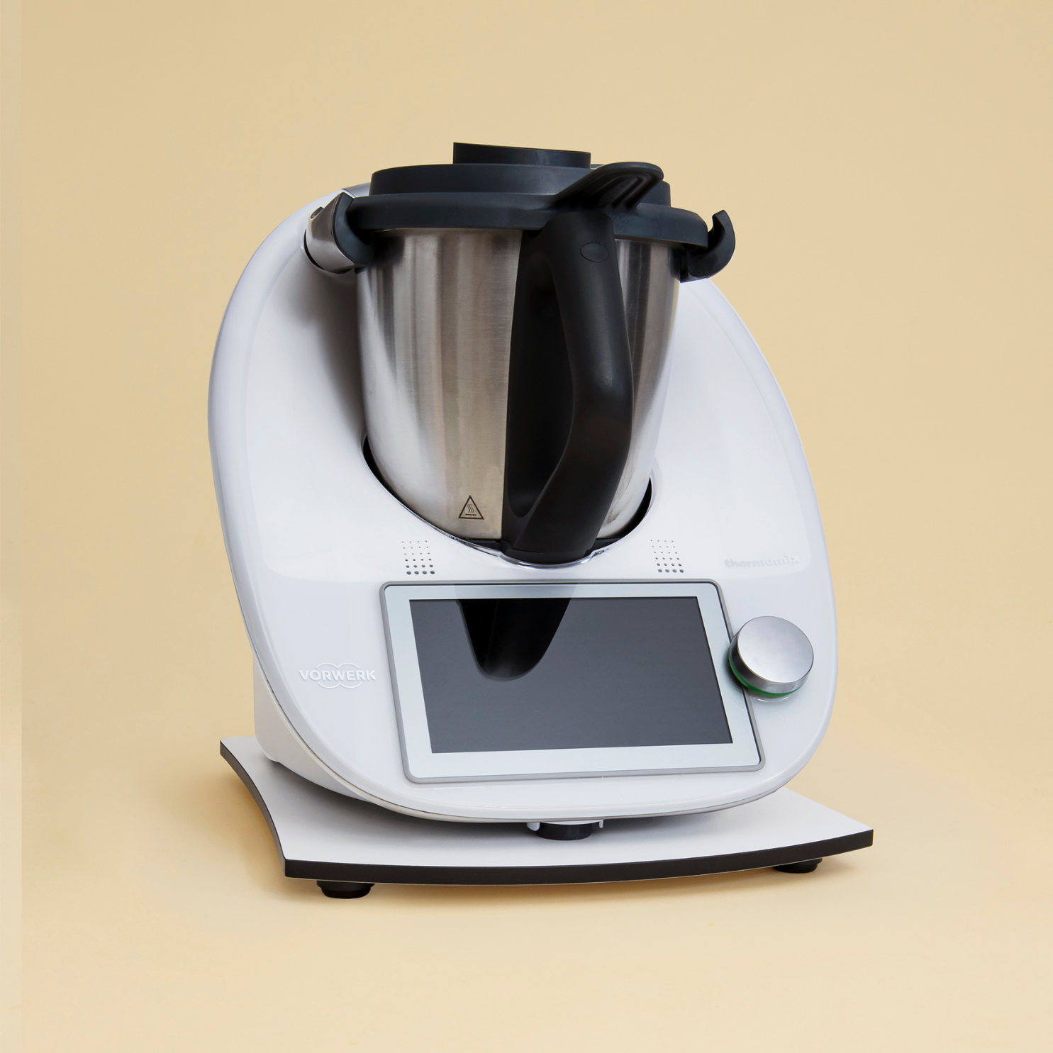 Gleitbrett passend für den Thermomix TM6 aus HPL in perl-weiß