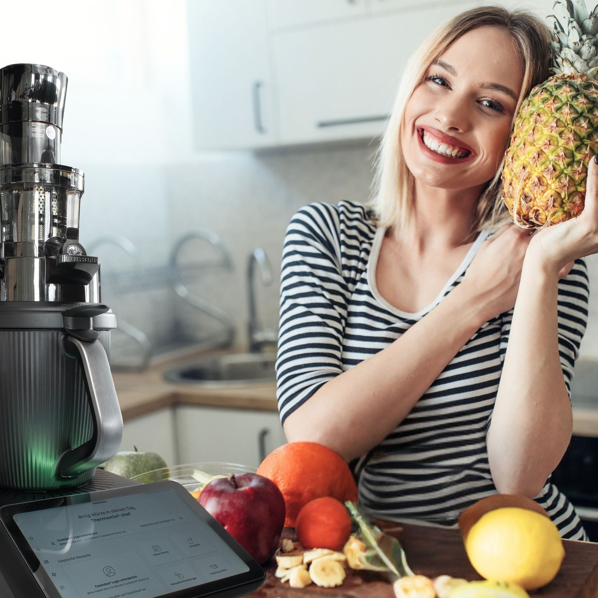 SaftPRO - wolnoobrotowa wyciskarka do soków odpowiednia do urządzeń Thermomix TM5 i TM6