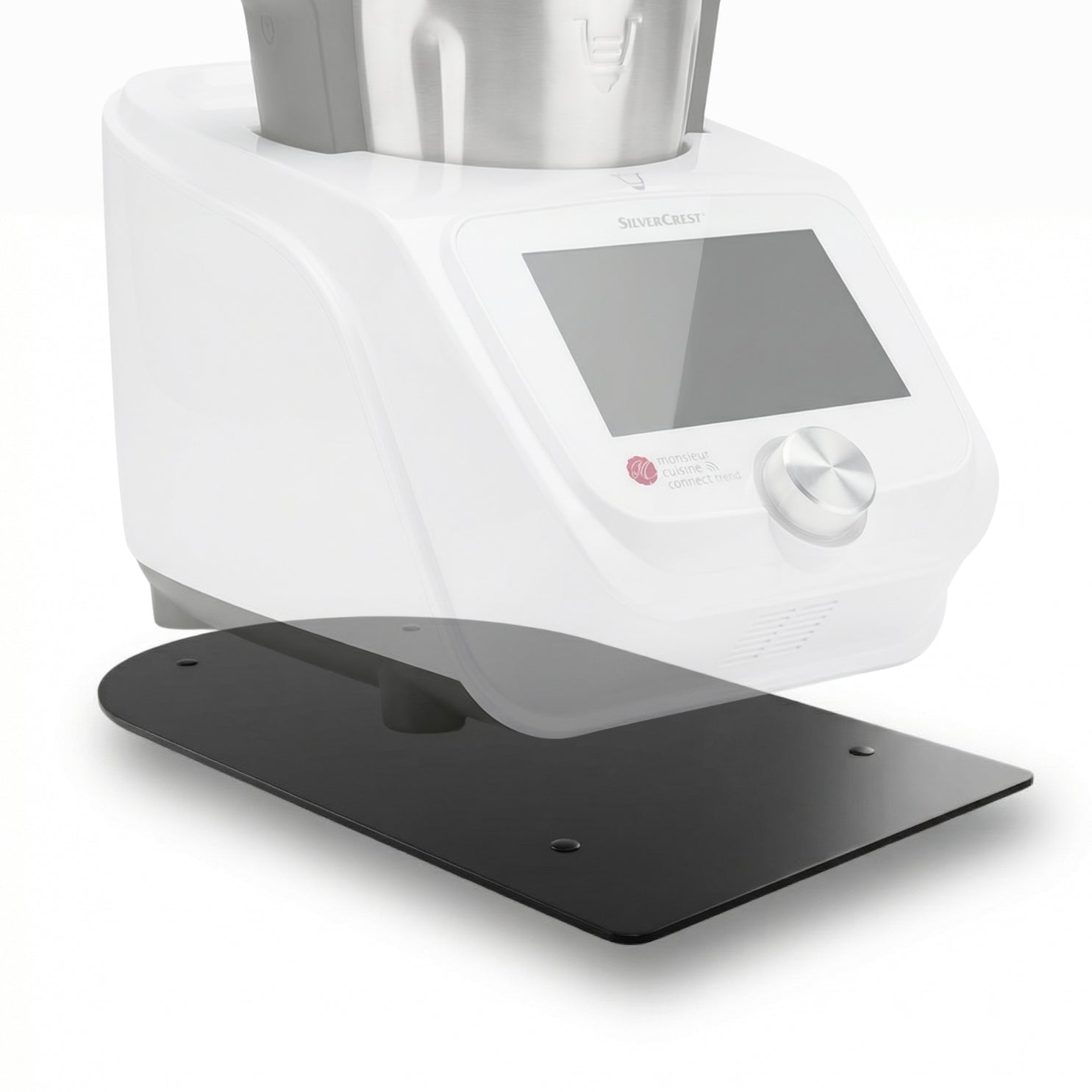 Gleitbrett für SILVERCREST ® Monsieur Cuisine / LIDL Küchenmaschine in schwarz