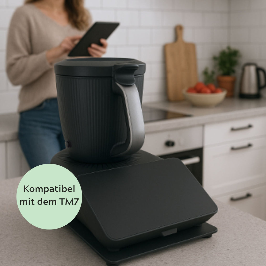 Gleitbrett passend für den Thermomix TM7 in schwarz