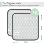 CleanPRO - Teigreinigungstuch für eine schnelle und rückstandslose Entfernung von Teigresten im 2er Set