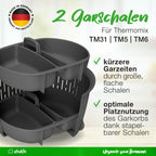 KochFix Eier-Pochiereinsatz 2er-Set für Thermomix TM6, TM5, TM31