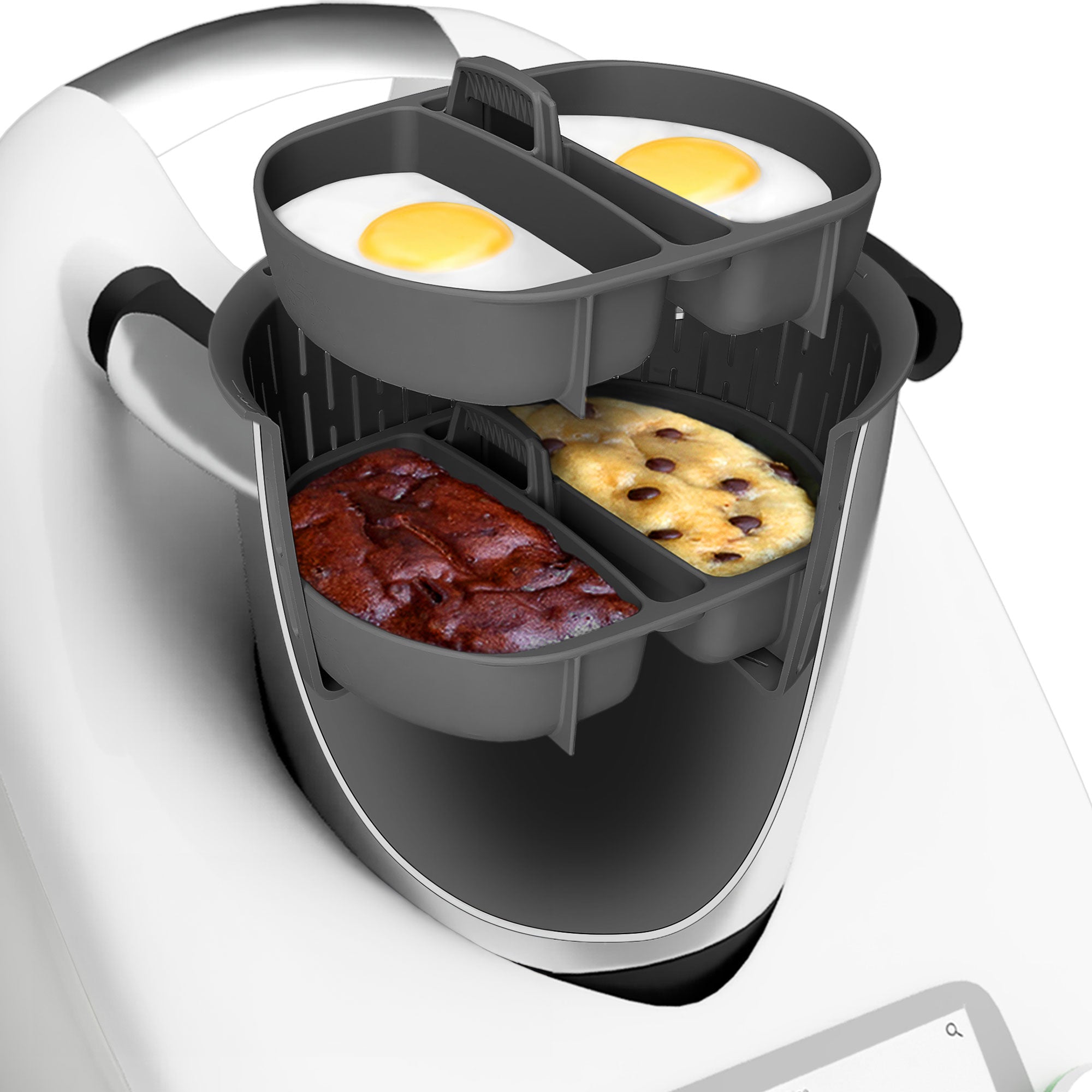 KochFix Eier-Pochiereinsatz 2er-Set für Thermomix TM6, TM5, TM31