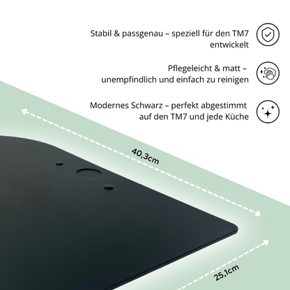 Gleitbrett passend für den Thermomix TM7 in schwarz