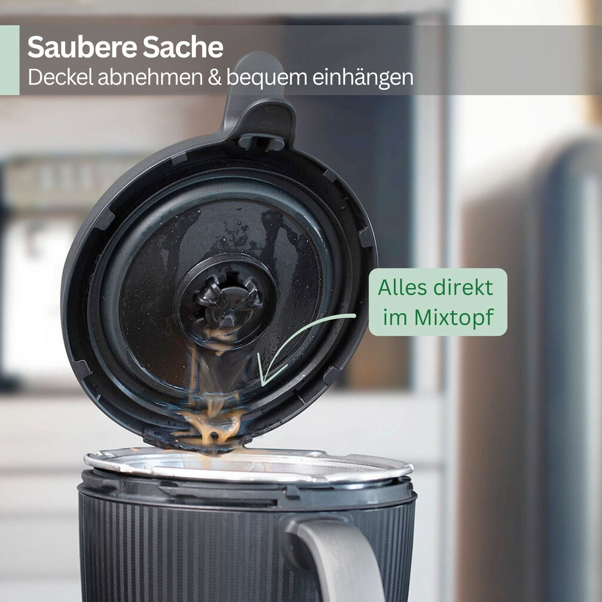 Deckelhalter Kompatibel mit Thermomix TM7 | Mehr Ordnung & Sauberkeit in deiner Küche | Praktisches Zubehör von Leckerhelfer – Leckerhelfer