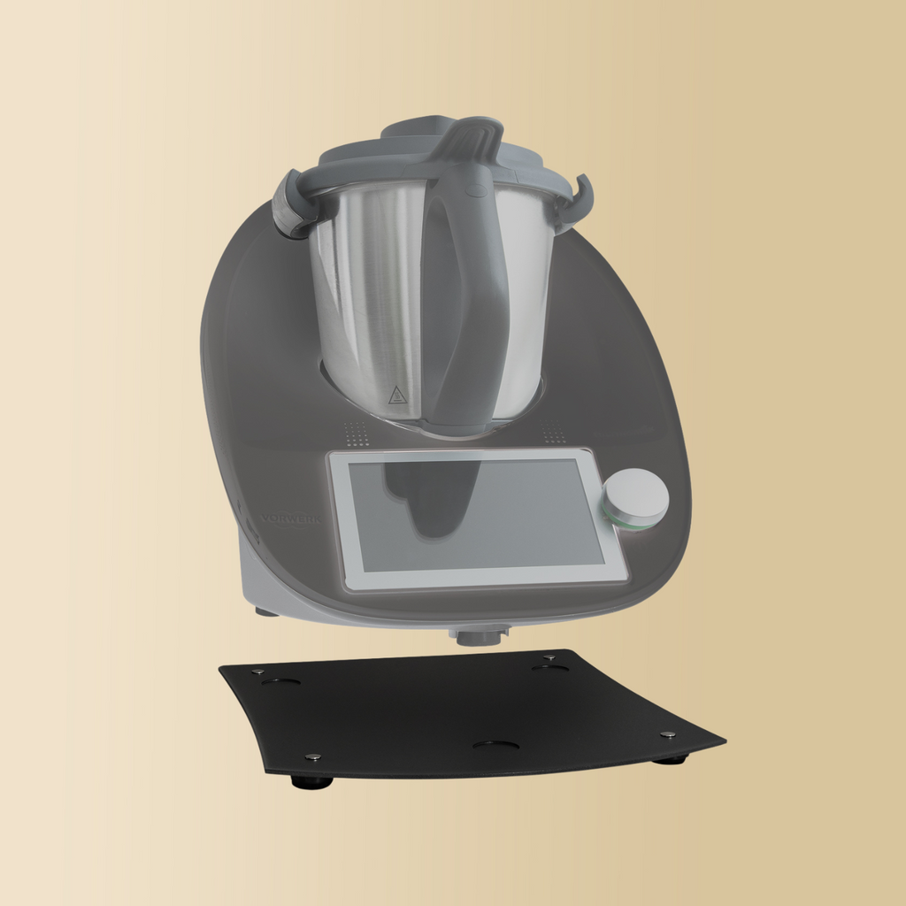 Gleitbrett aus Metall passend für den Thermomix TM6 in schwarz
