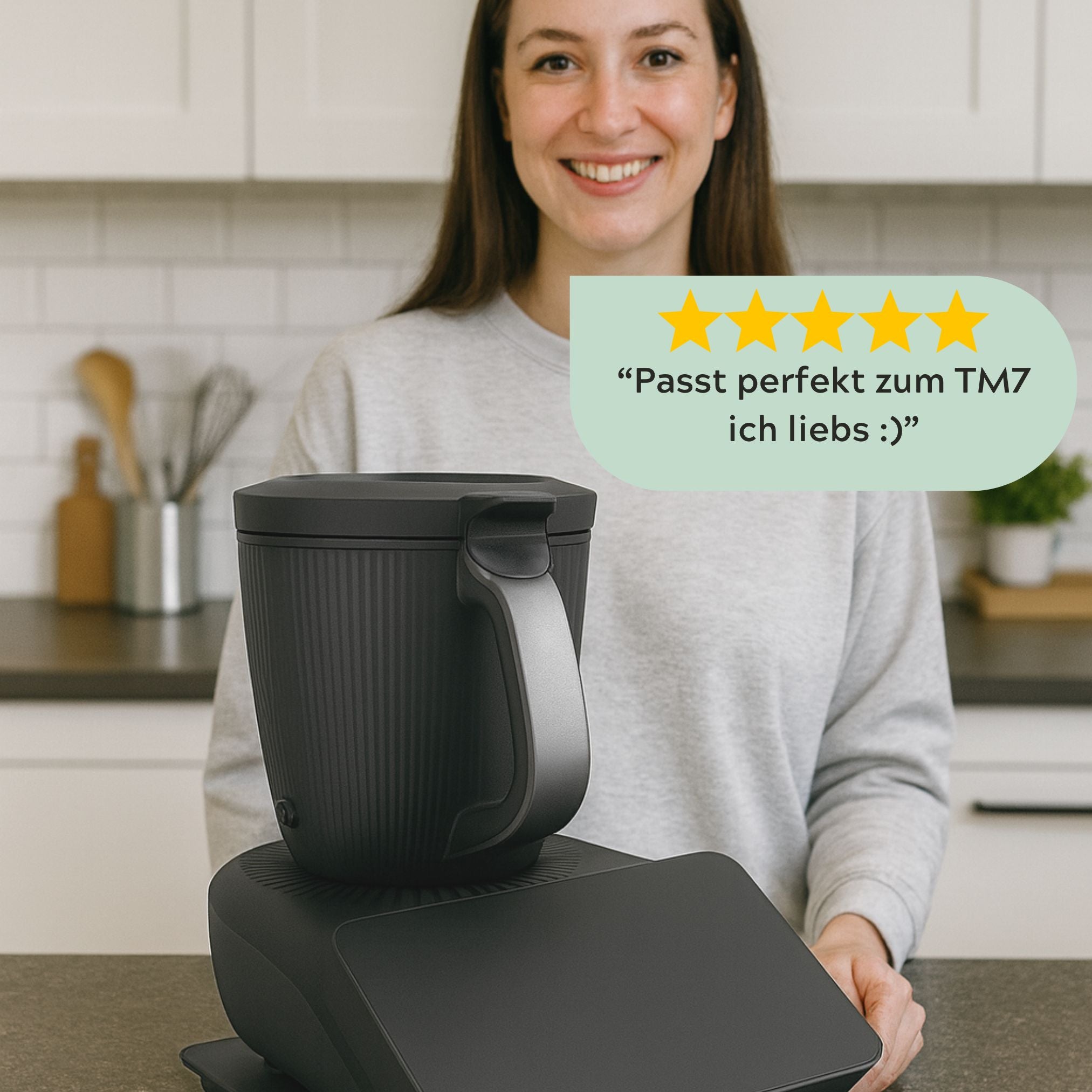 Gleitbrett passend für den Thermomix TM7 in schwarz