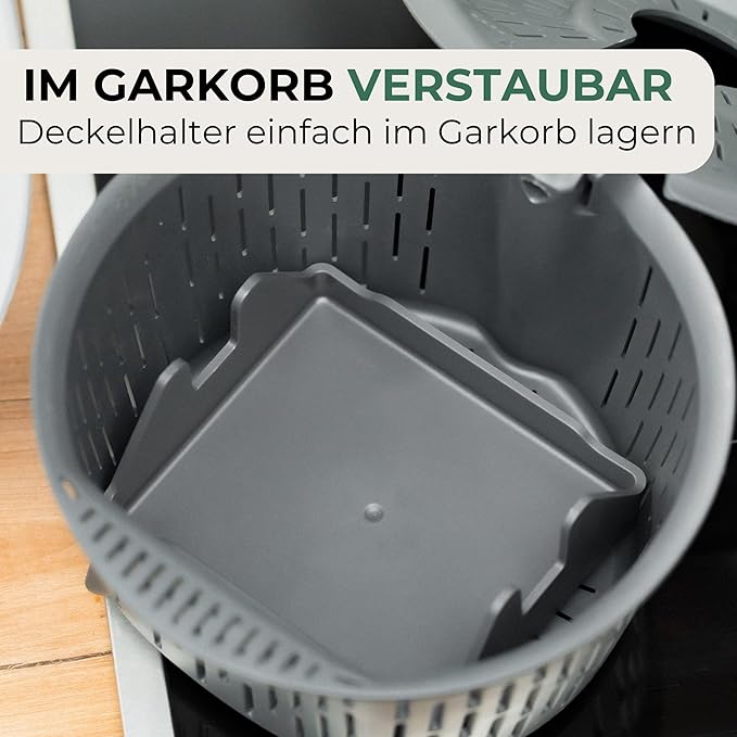 STERNEKOCH Deckelhalter mit Abtropfschale für Thermomix TM6, TM5 & Monsieur Cuisine Compact