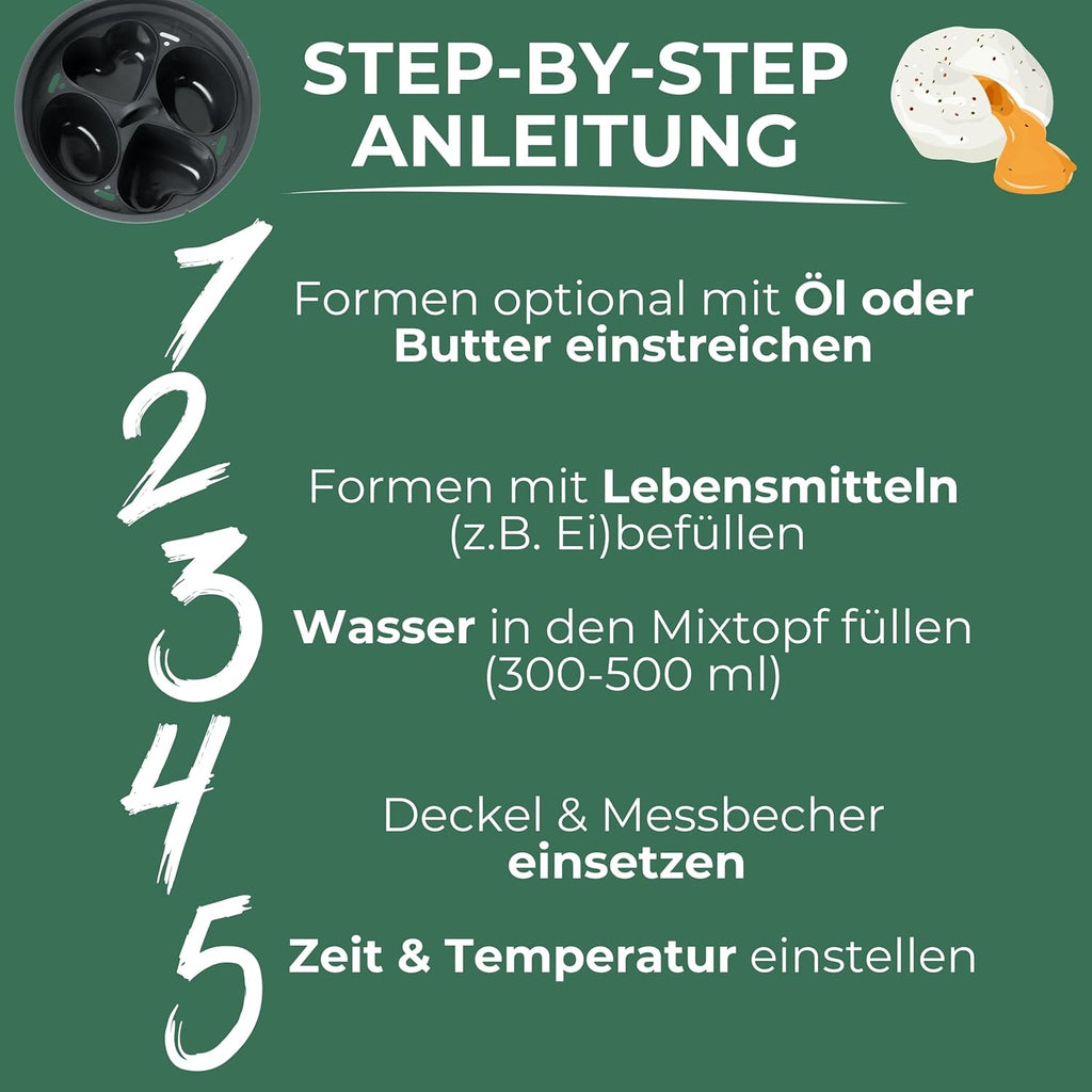 STERNEKOCH Eierpochierer für Thermomix TM6, TM5, TM31 & Monsieur Cuisine