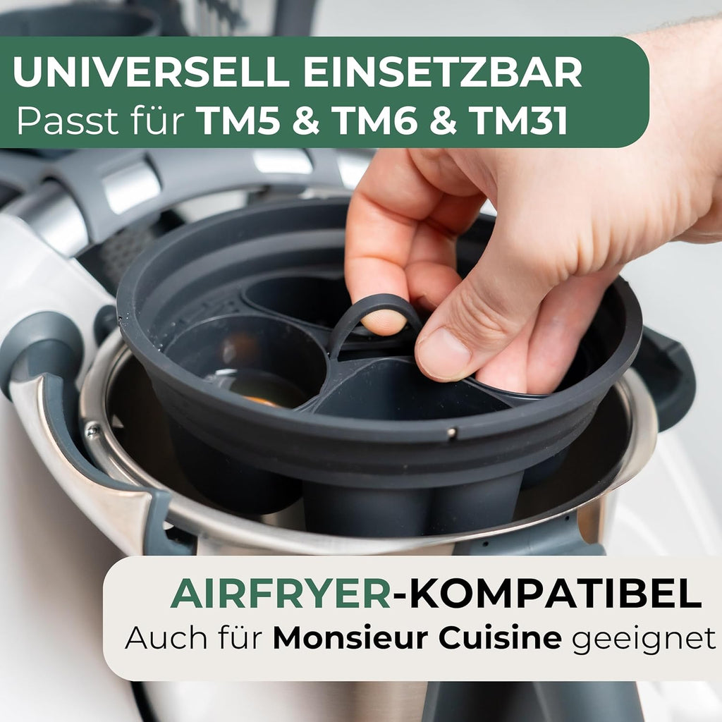 STERNEKOCH Eierpochierer für Thermomix TM6, TM5, TM31 & Monsieur Cuisine
