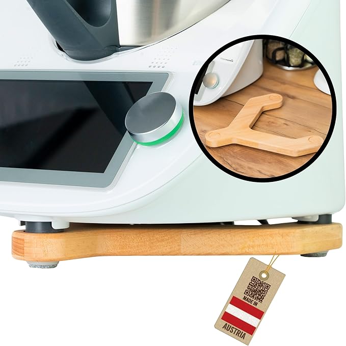 STERNEKOCH Gleitbrett aus Buchenholz für Thermomix TM6, TM5