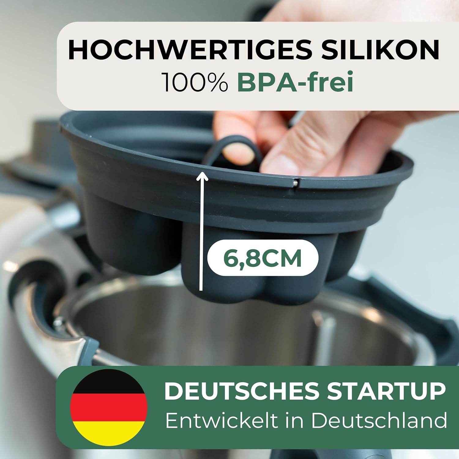 STERNEKOCH Eierpochierer für Thermomix TM6, TM5, TM31 & Monsieur Cuisine