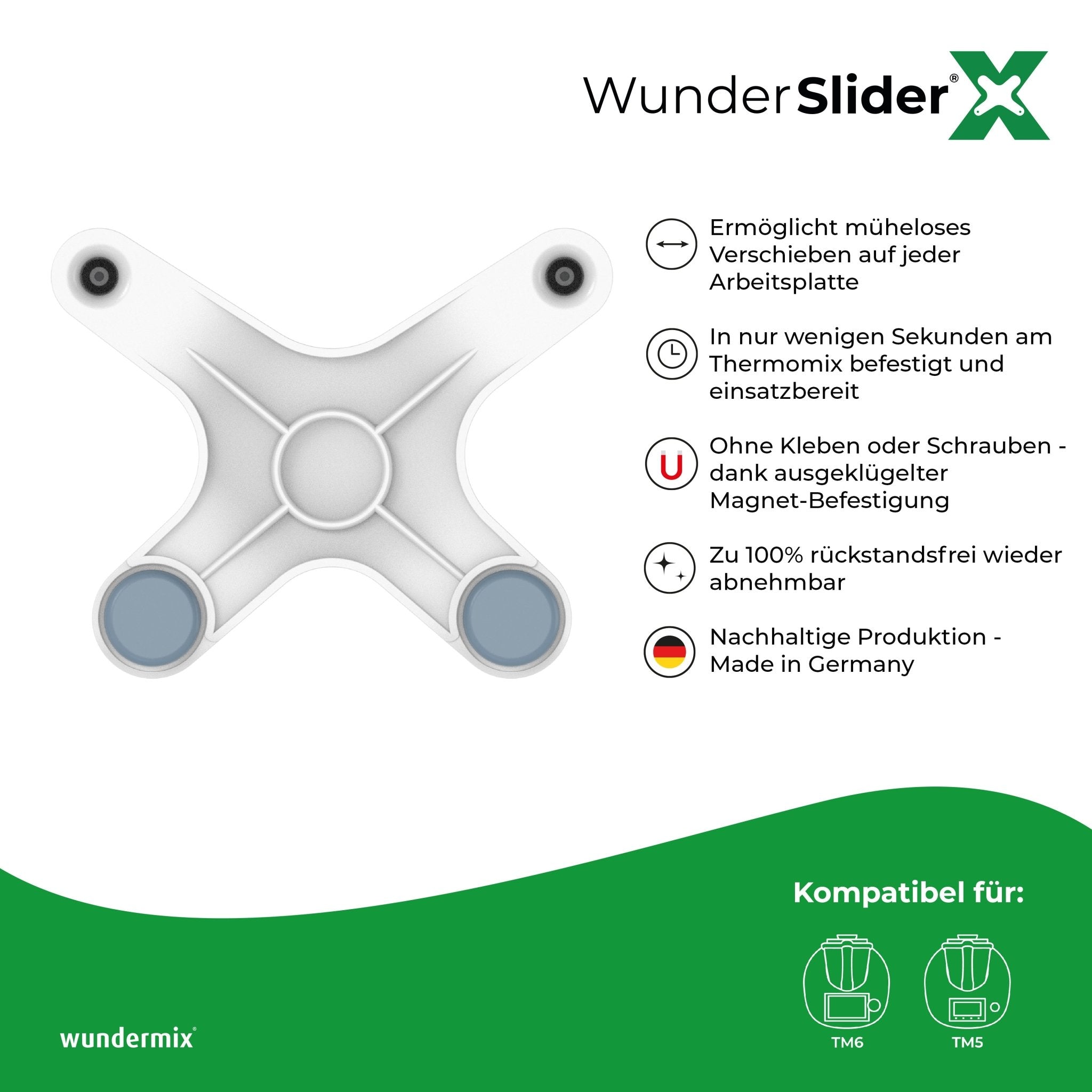 WunderSlider® X Gleitbrett-Alternative für Thermomix TM6, TM5