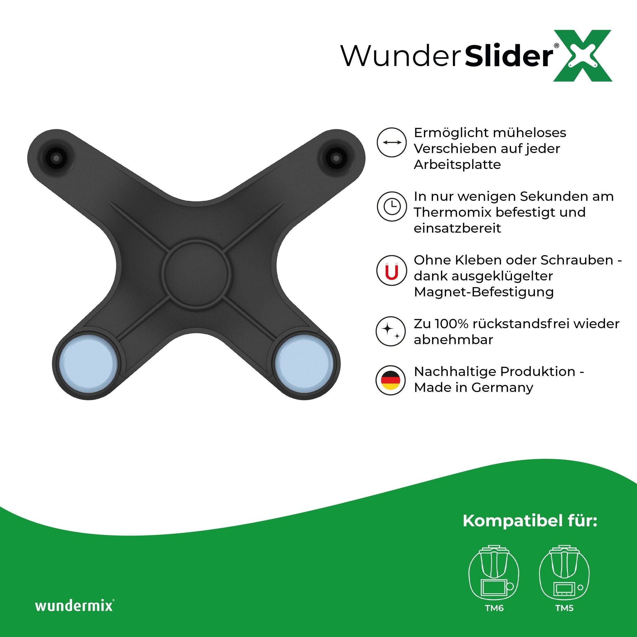 WunderSlider® X Gleitbrett-Alternative für Thermomix TM6, TM5