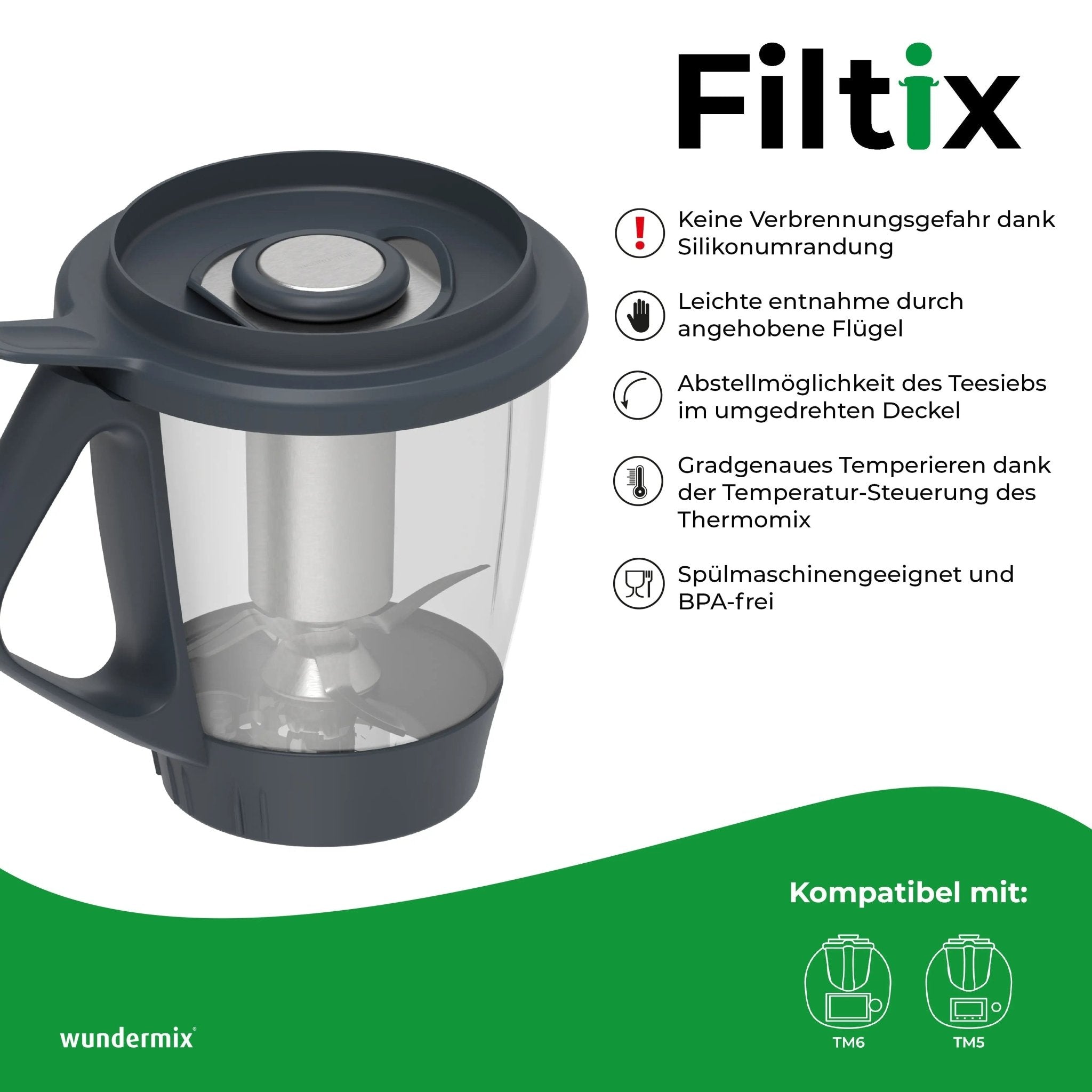 Filtix® Teesieb für Thermomix TM6, TM5