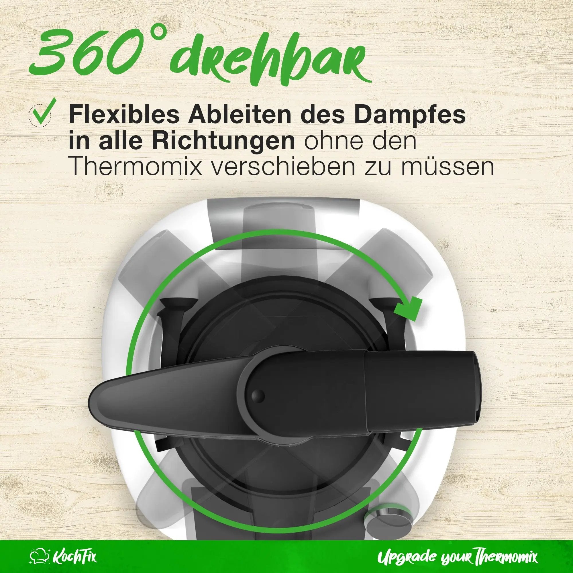 KochFix Dampfumleitung für Thermomix & Monsieur Cuisine
