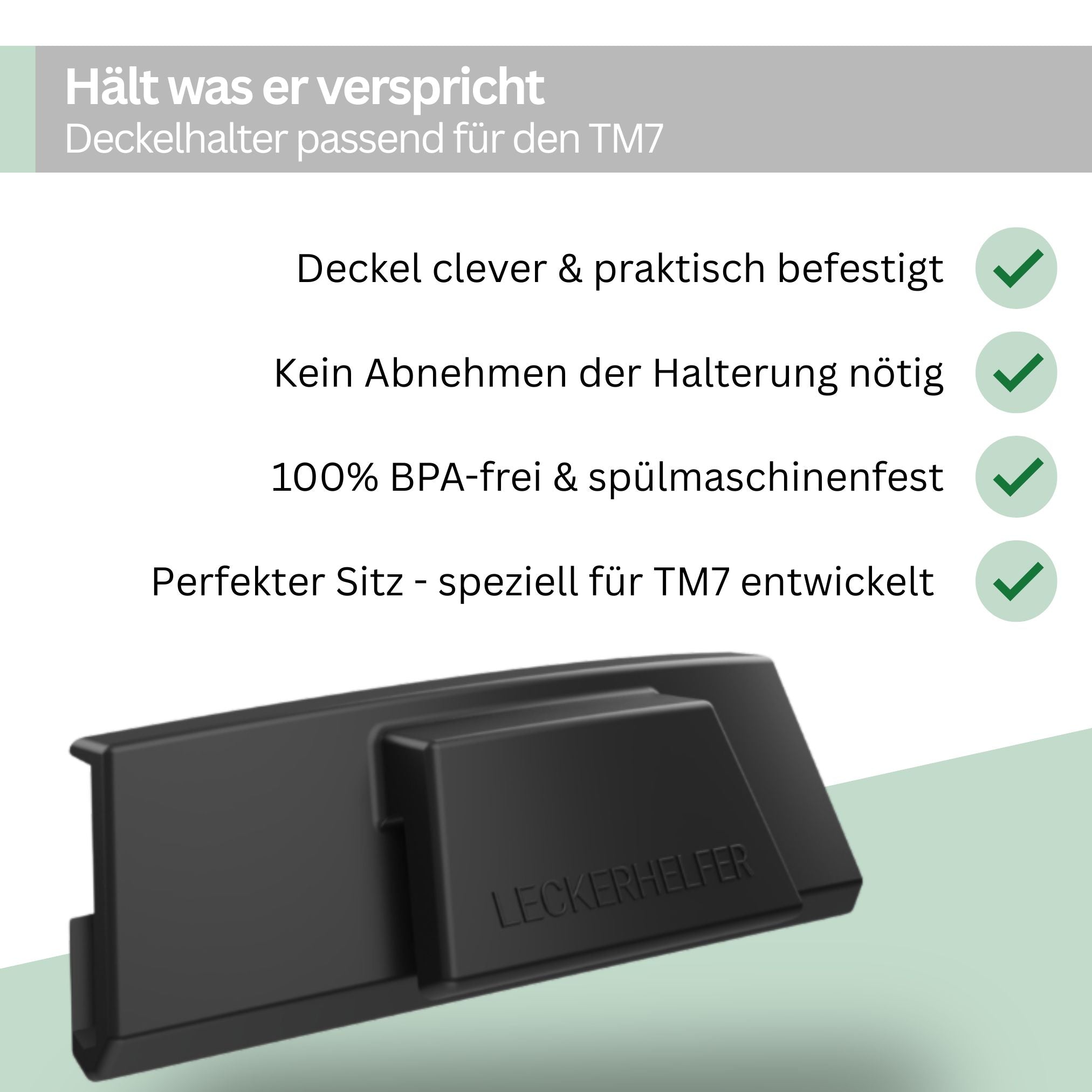 Deckelhalter kompatibel mit TM7