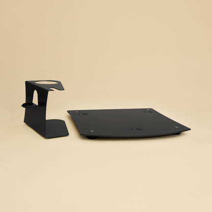 Sliding board + accessory holder suitable for the Thermomix TM6 in black