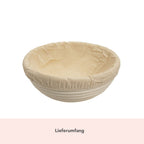 Gärkörbchen aus Peddigrohr mit Baumwolleinsatz Ø 23 cm