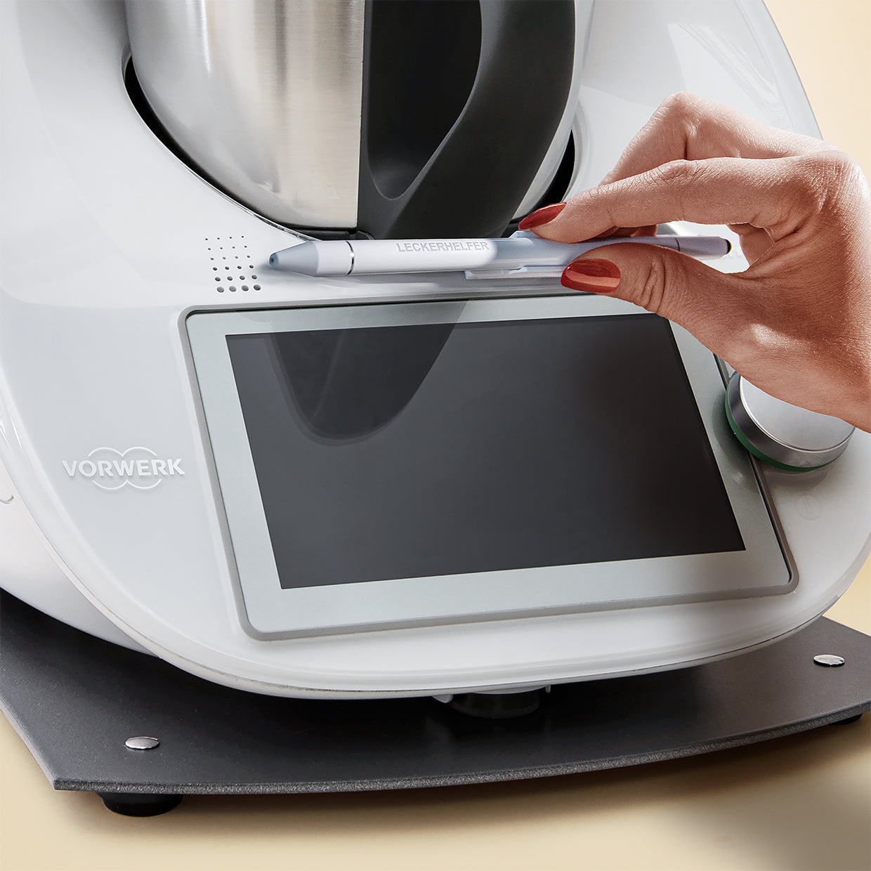 TouchPRO + holder suitable for the Thermomix display