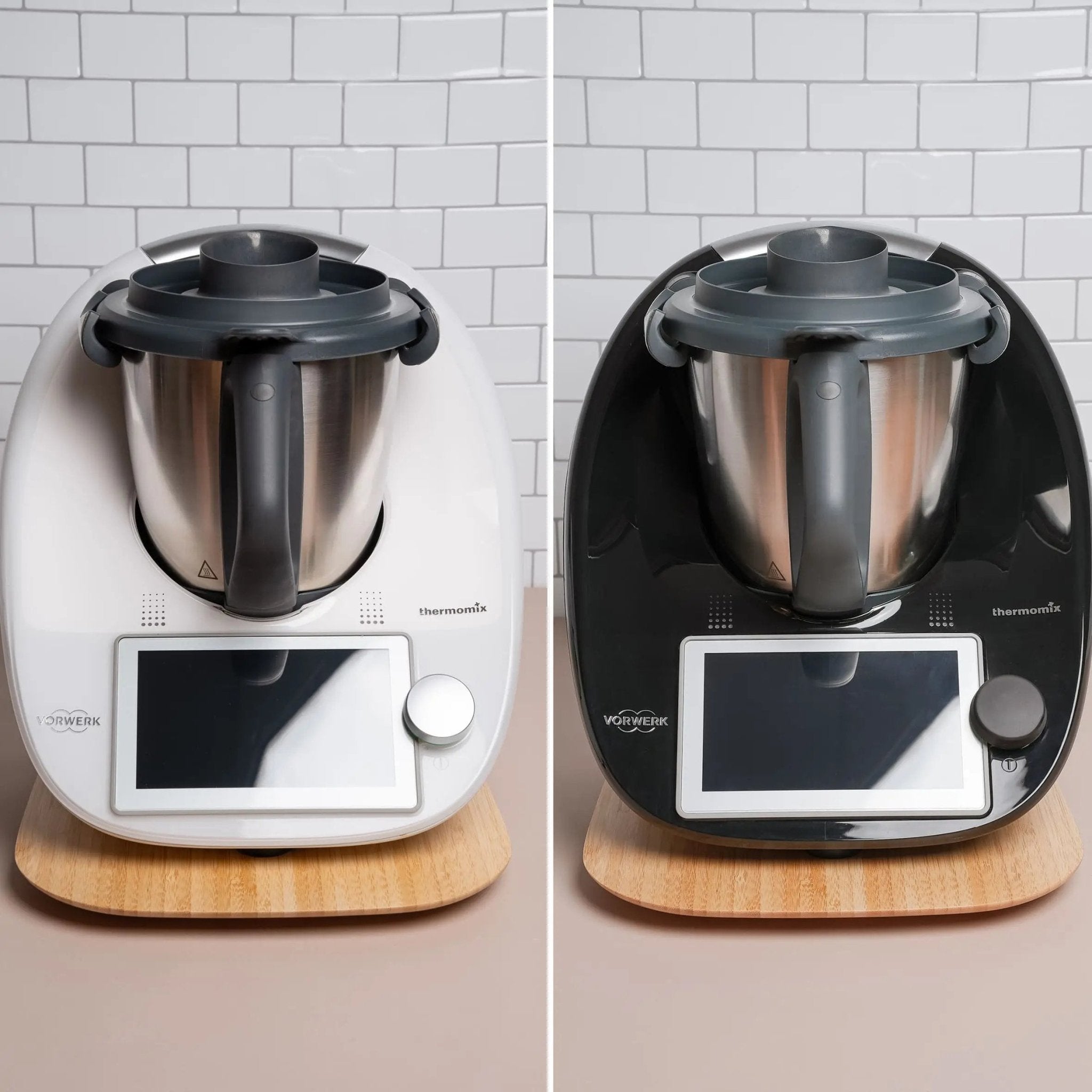 KitchenSlider® H V3 Echtholz Premium-Gleitbrett für Thermomix TM6, TM5