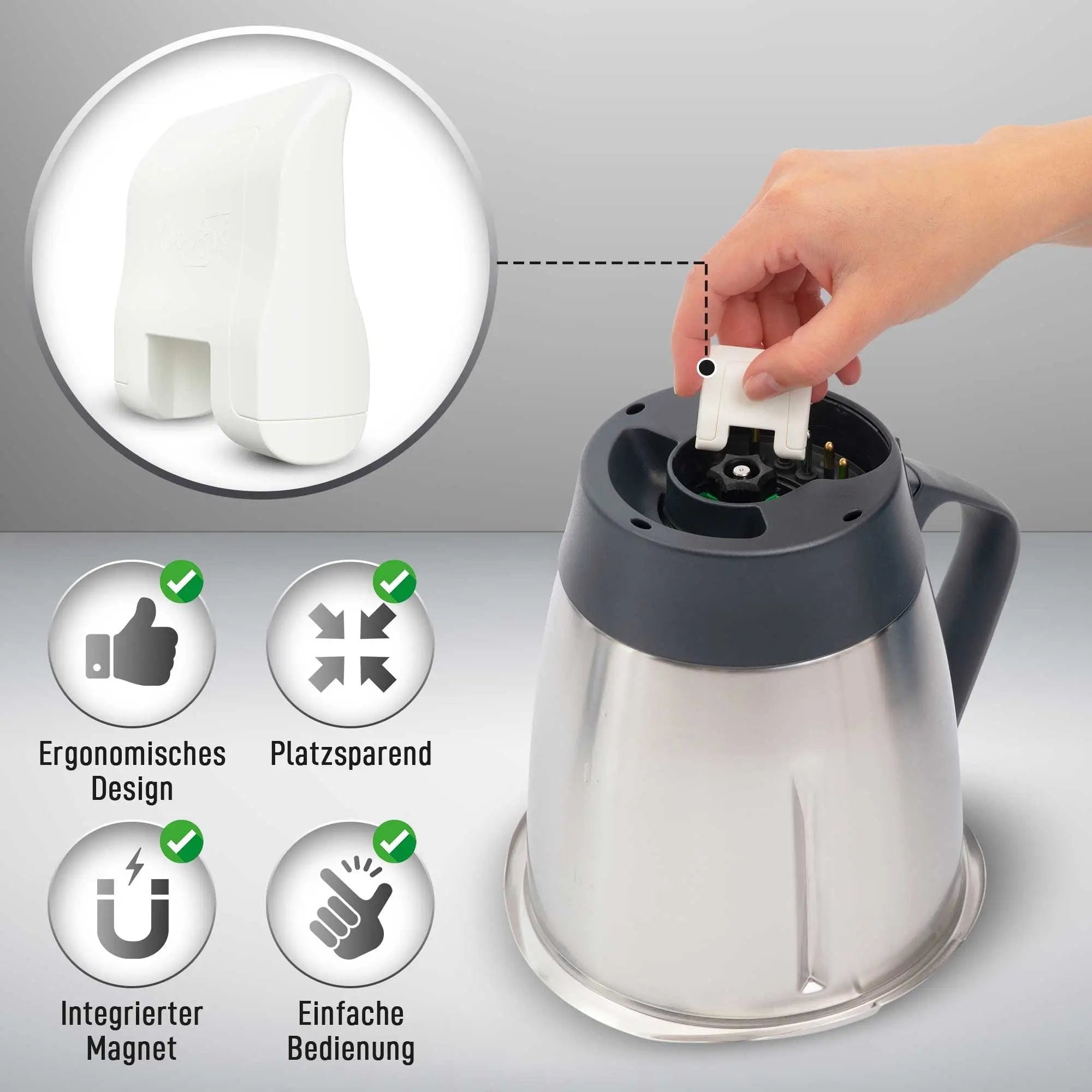 KochFix Magnetischer Teiglöser für Thermomix TM7, TM6, TM5