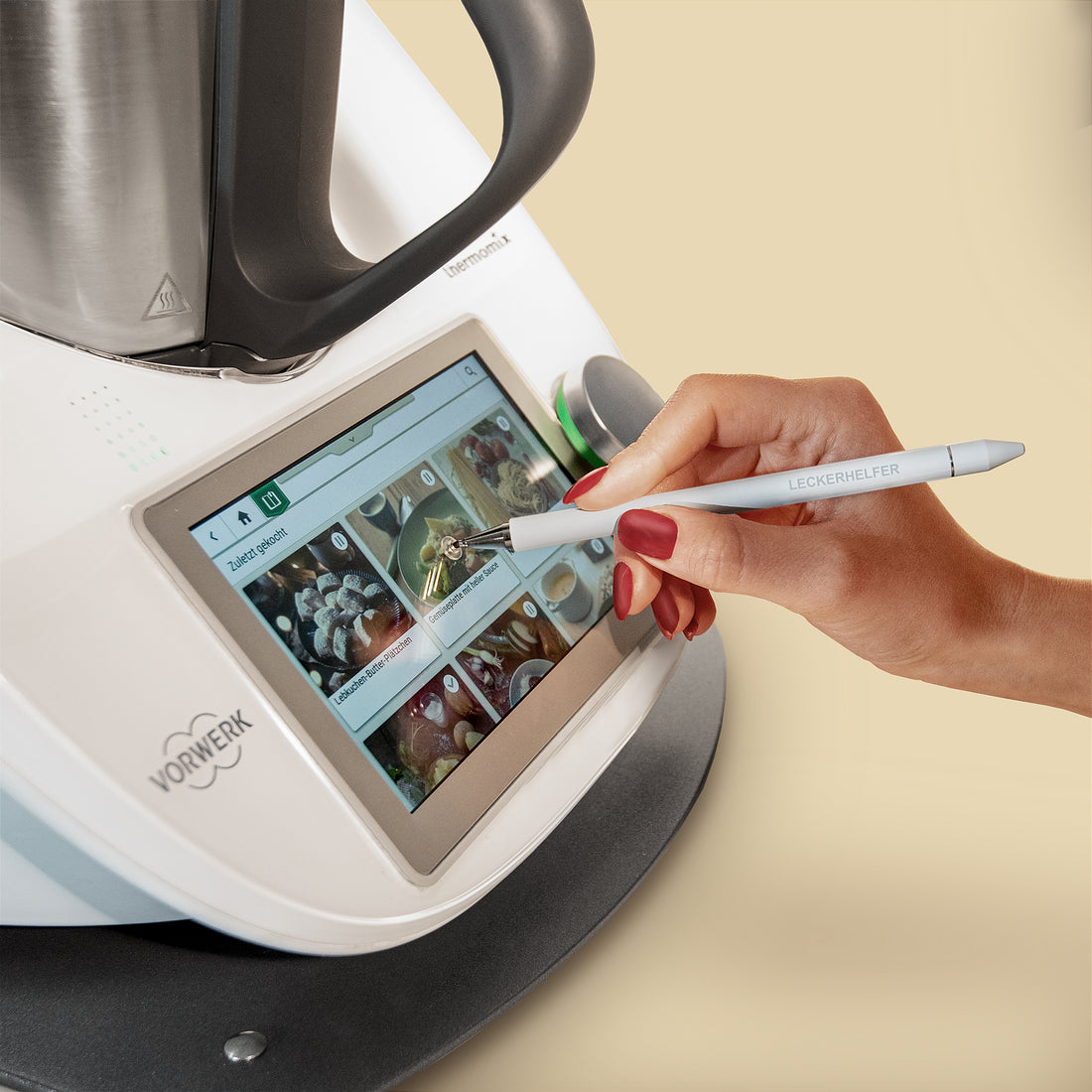 TouchPRO + holder suitable for the Thermomix display