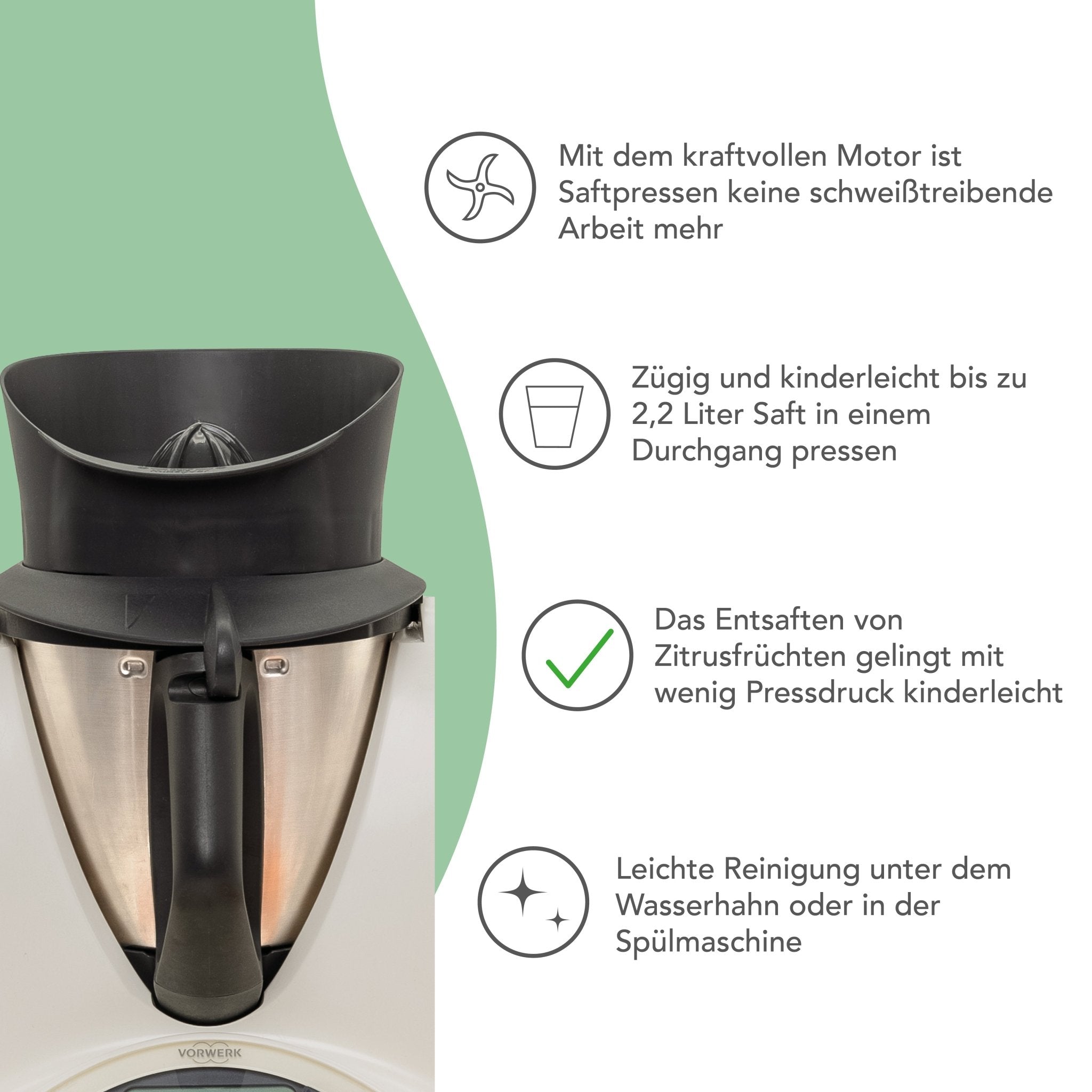 mixcover Entsafter für Thermomix TM31