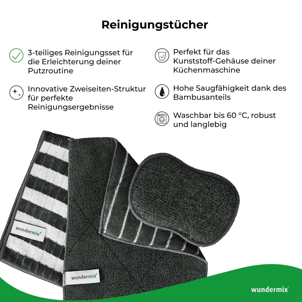 Reinigungstücher-Set aus Bambus & Mikrofaser 3-tlg.