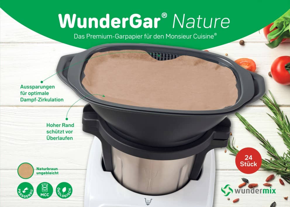 WunderGar® Dampfgarpapier für Monsieur Cuisine