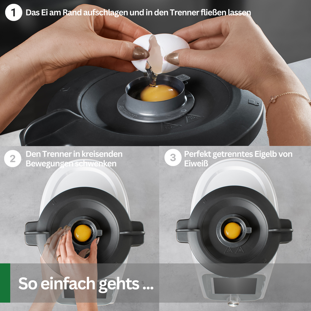 SplashPRO - Spritzschutz und Eigelbtrenner passend für den Monsieur Cuisine