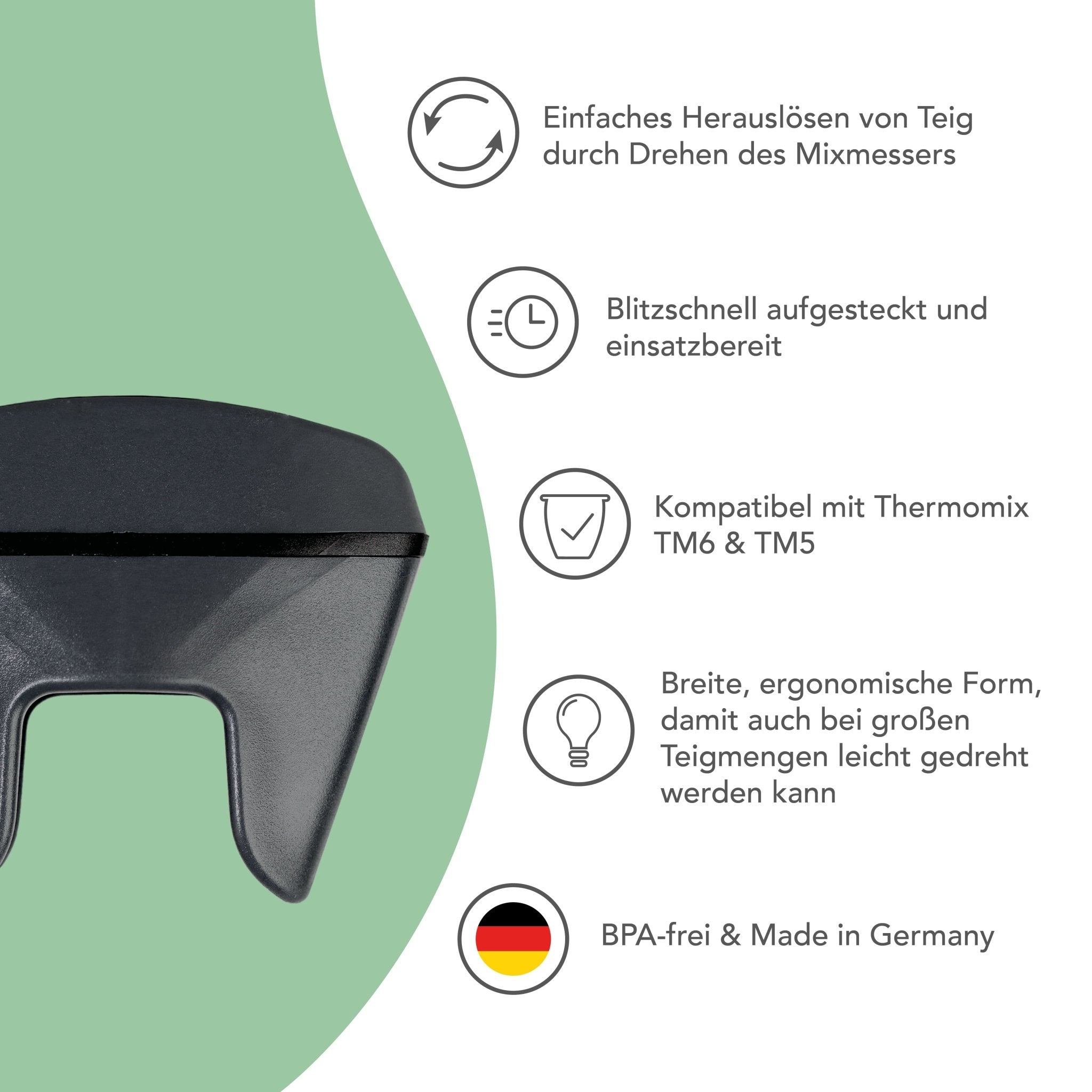 TeigTwister® V2 Messerdrehhilfe für Thermomix TM7, TM6, TM5