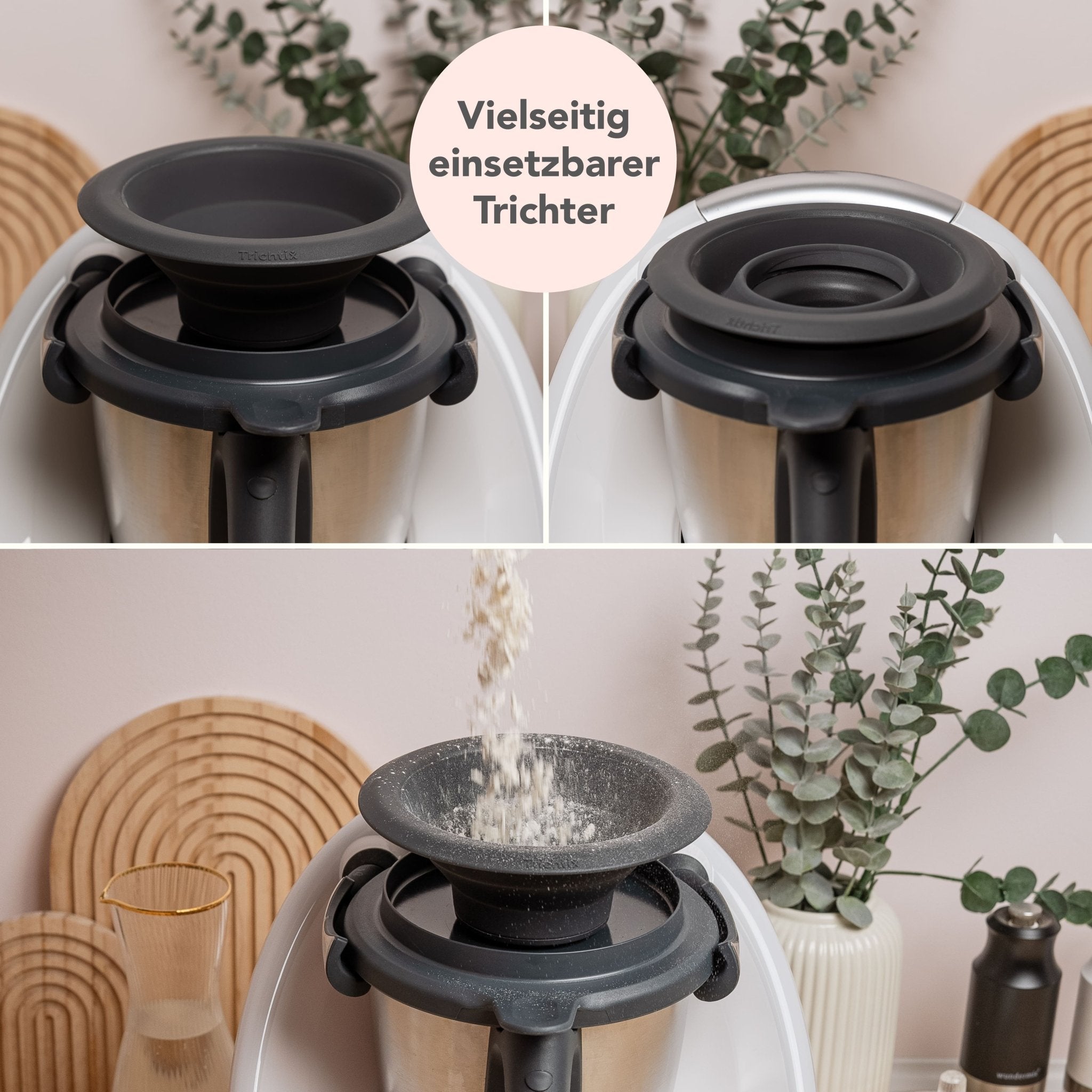 Trichtix® Multifunktionstrichter 4er-Set für Thermomix TM6, TM5