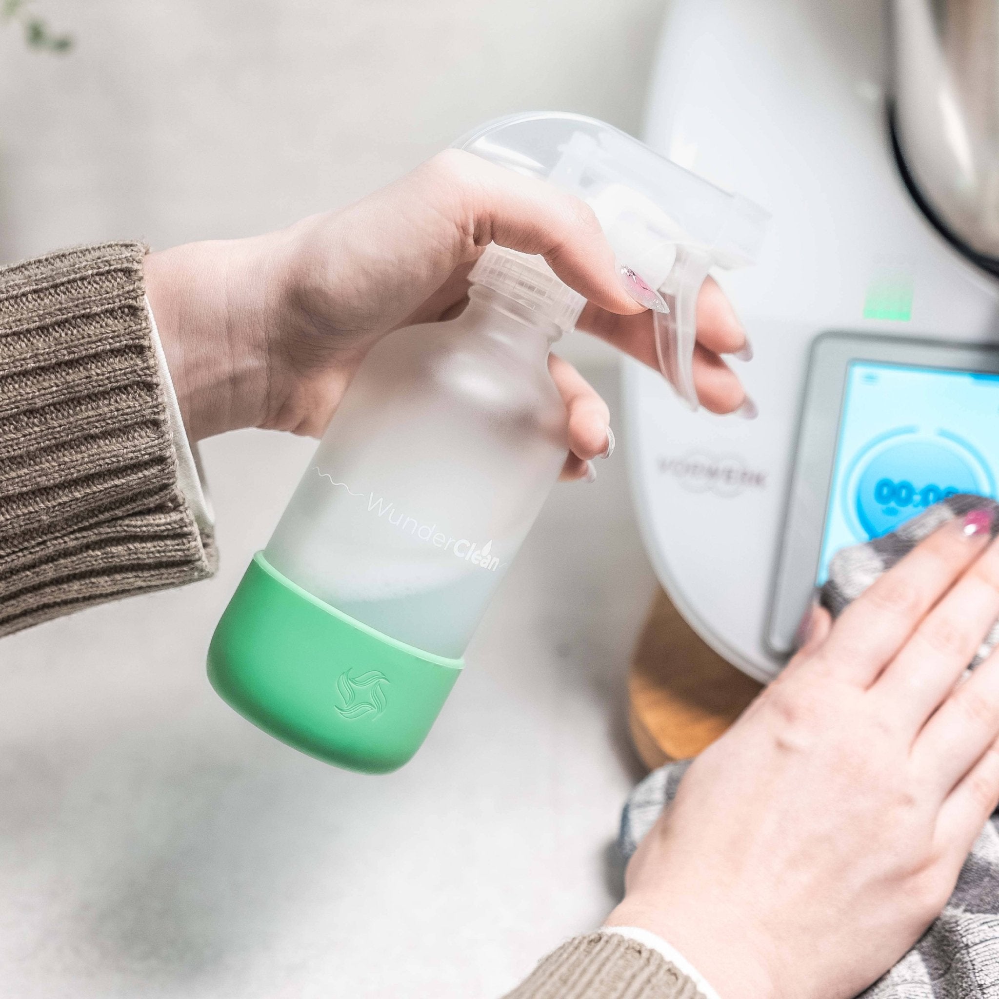 WunderClean Sprühflasche 240 ml mit Silikon-Bruchschutz