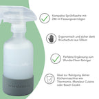 WunderClean Sprühflasche 240 ml mit Silikon-Bruchschutz