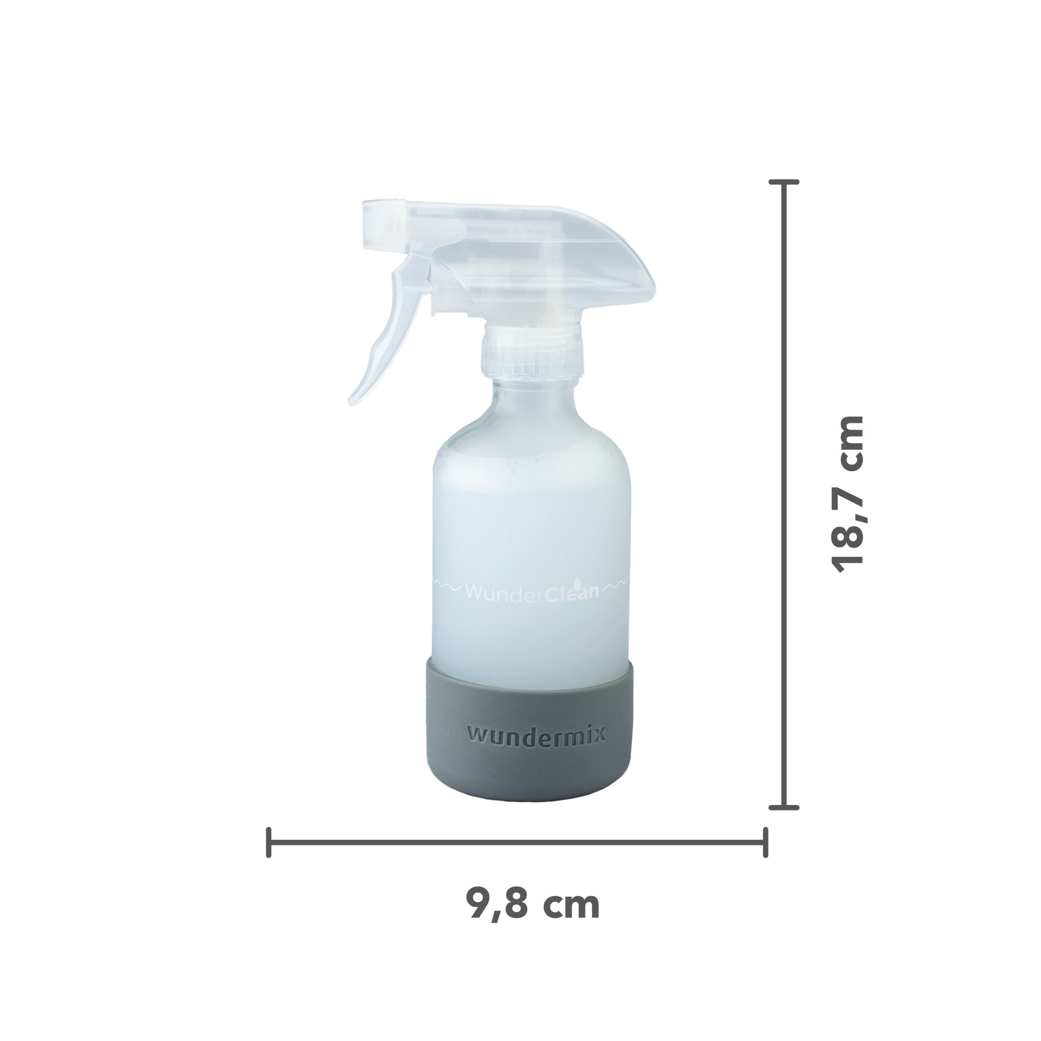WunderClean Sprühflasche 240 ml mit Silikon-Bruchschutz