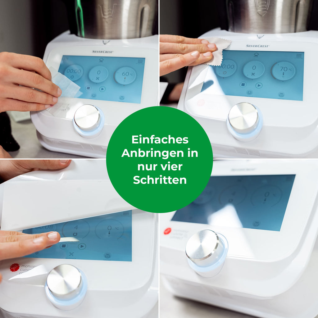WunderScreen® Hybrid-Glas Displayschutz für Monsieur Cuisine