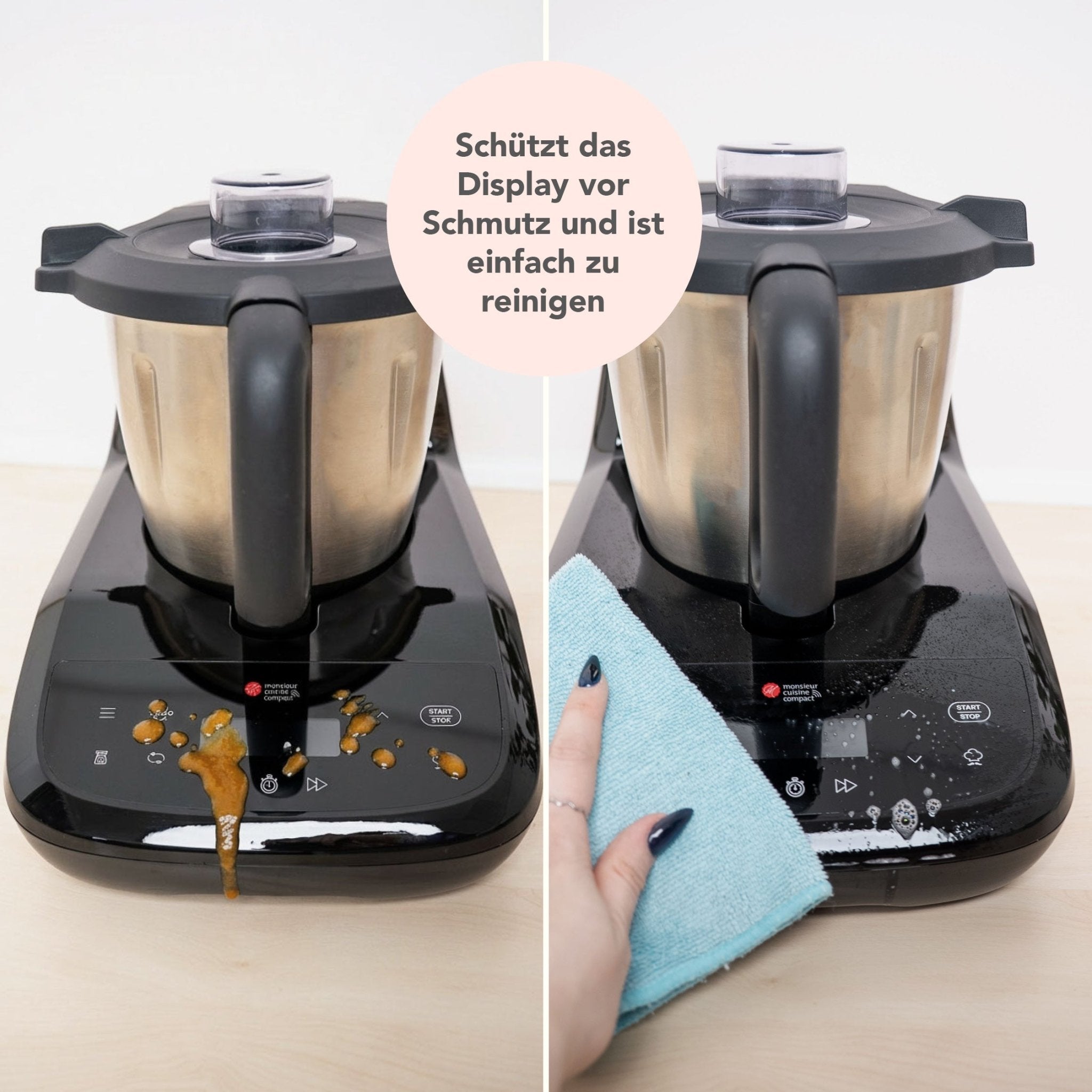 WunderScreen® Hybrid-Glas Displayschutz für Monsieur Cuisine