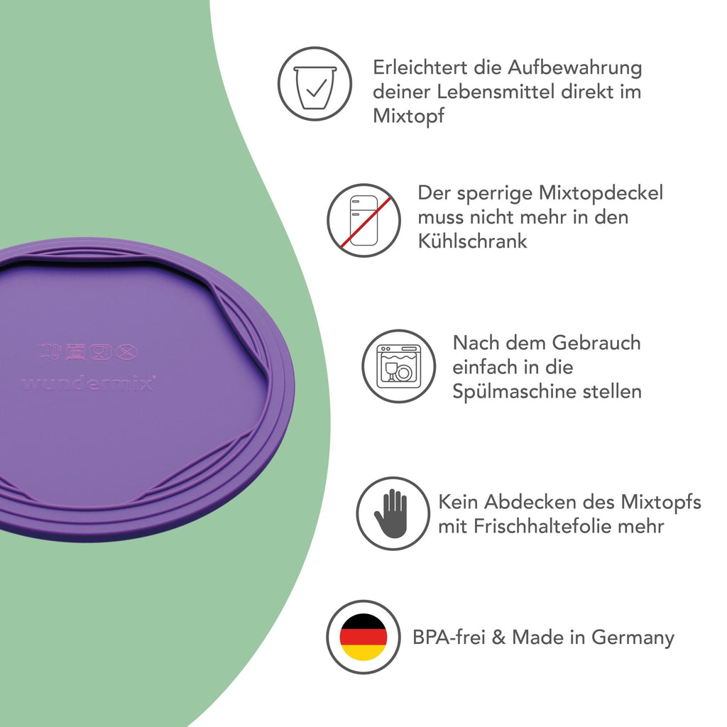 WunderLid® Silikondeckel für Thermomix-Mixtopf TM6, TM5, TM31