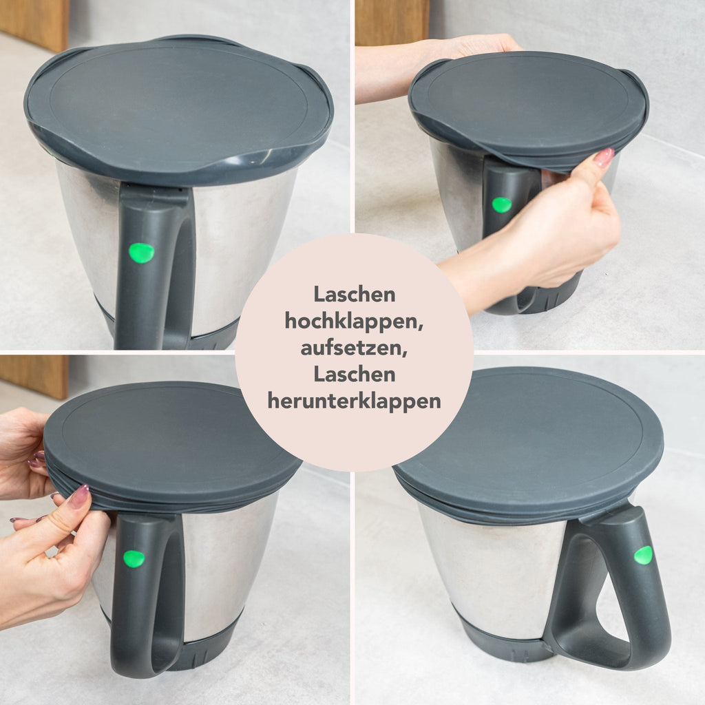 WunderLid® Silikondeckel für Thermomix-Mixtopf TM6, TM5, TM31