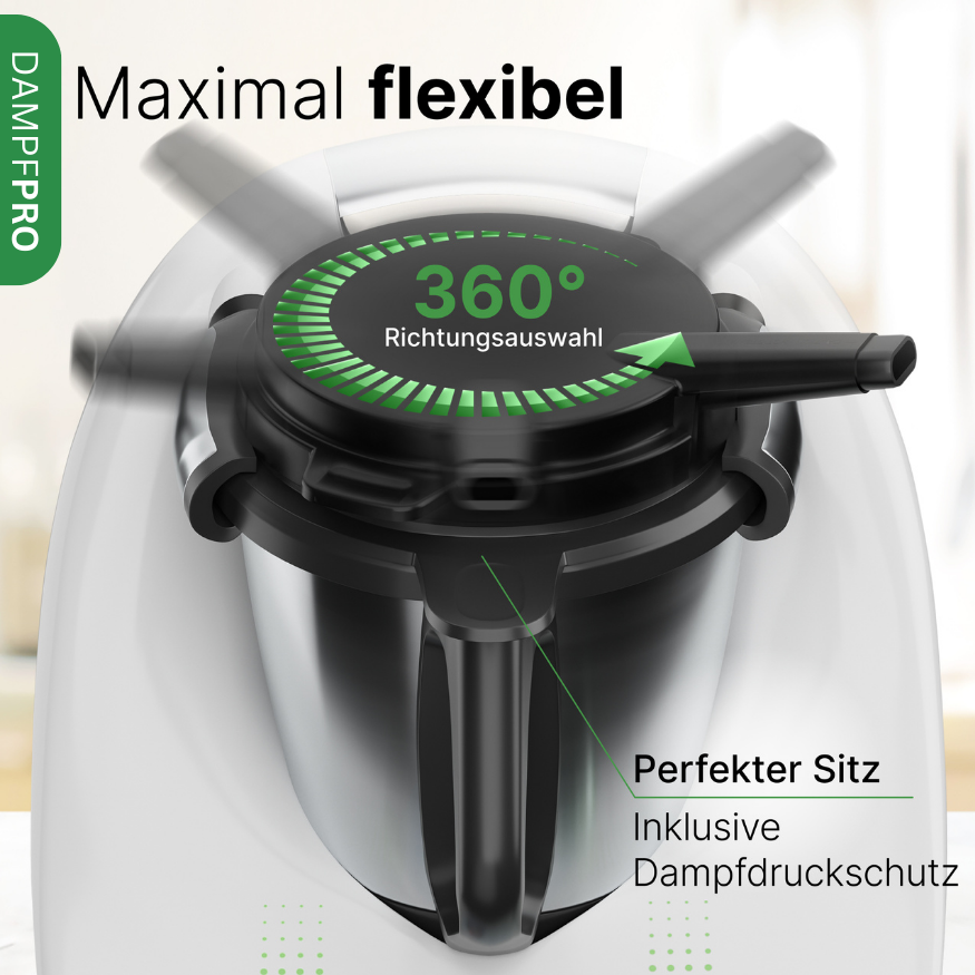 DampfPRO - Dampfumleiter passend für den Thermomix TM5 & TM6