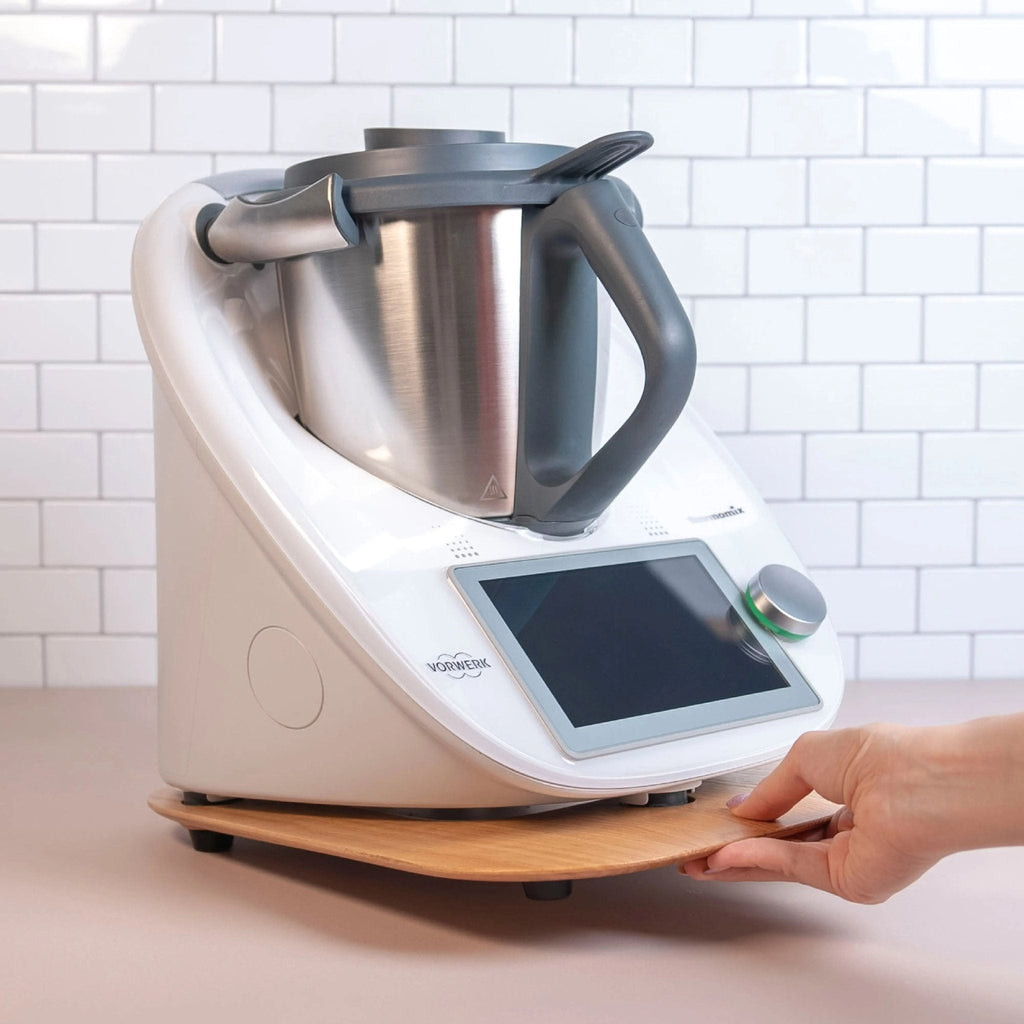 KitchenSlider® H V3 Echtholz Premium-Gleitbrett für Thermomix TM6, TM5