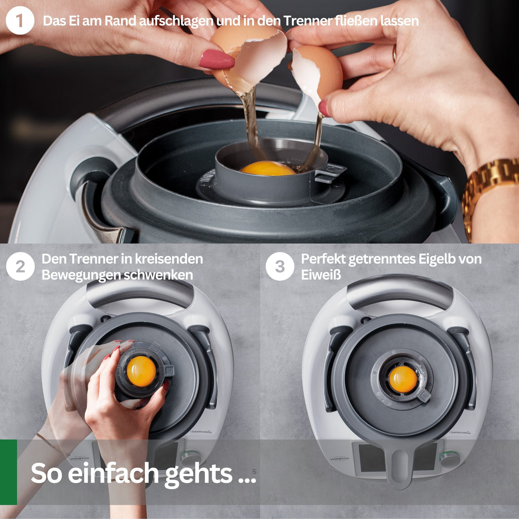 SplashPRO - Spritzschutz und Eigelbtrenner passend für den Thermomix und Monsieur Cuisine