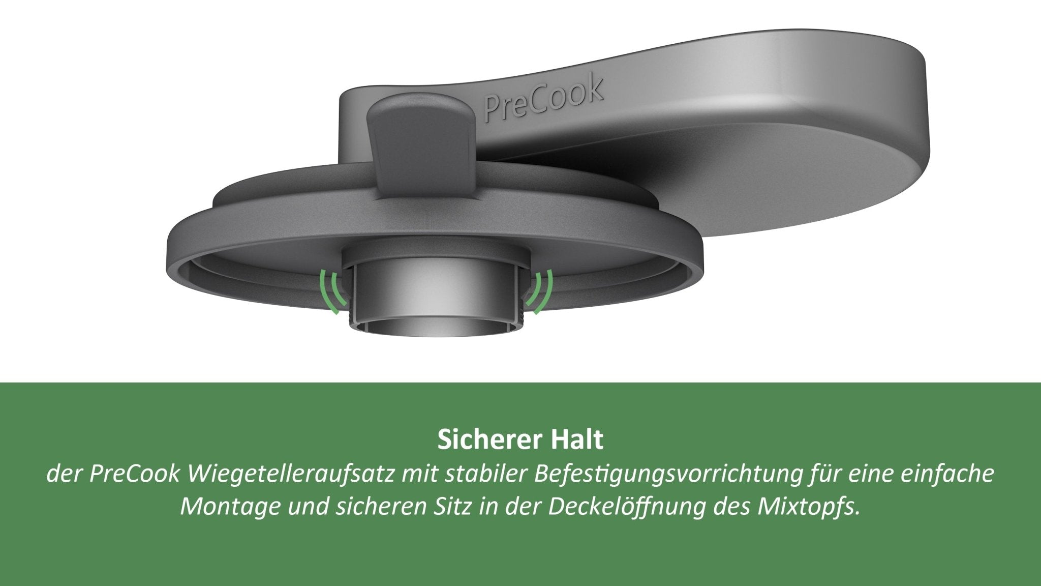 mixle® PreCook Deckelerweiterung & Wiegeteller für Thermomix TM6, TM5, TM31