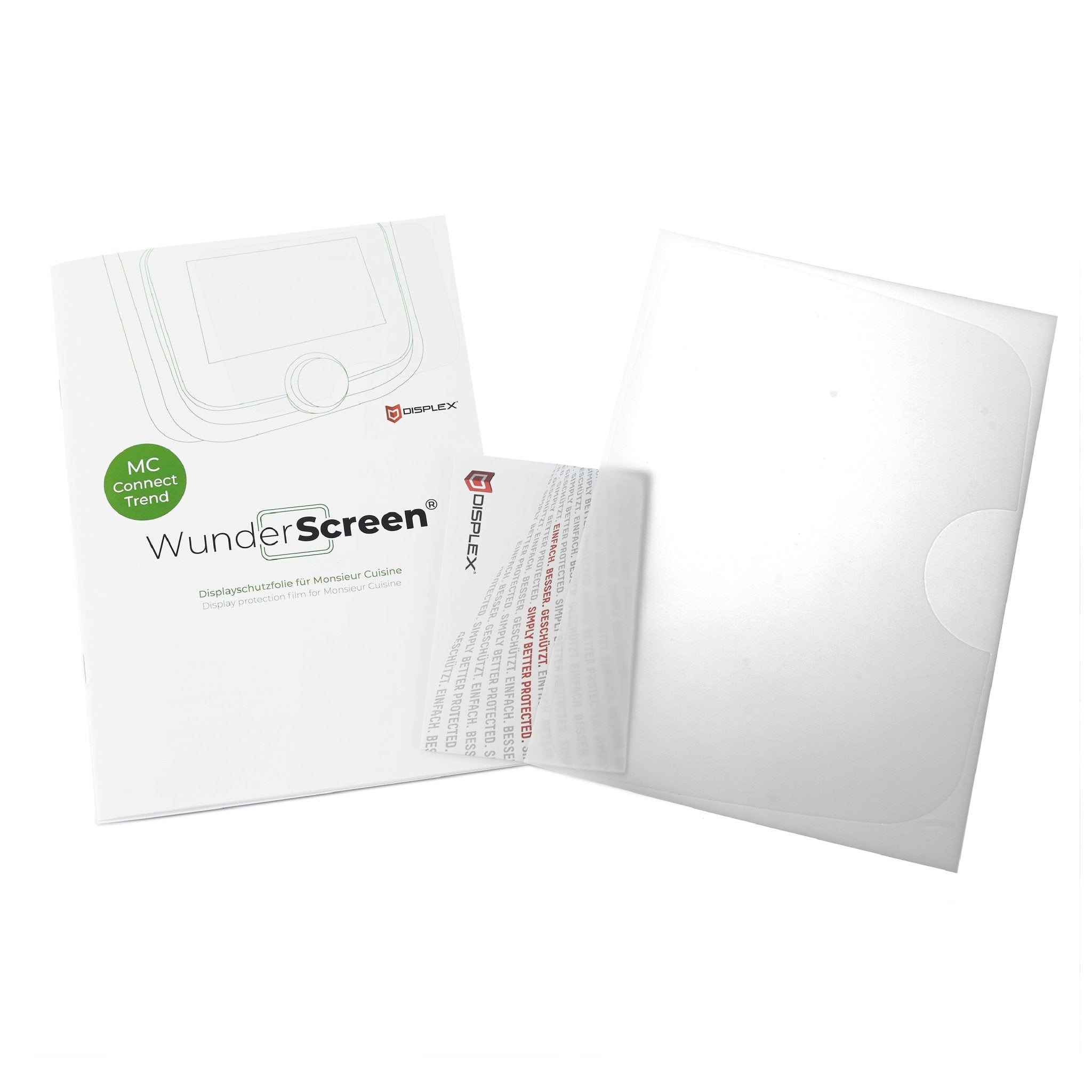 WunderScreen® Hybrid-Glas Displayschutz für Monsieur Cuisine