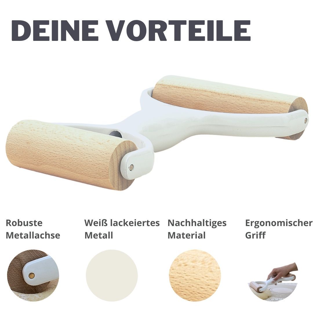 DoughPRO suitable for the Thermomix TM6 and TM5 + rolling pin