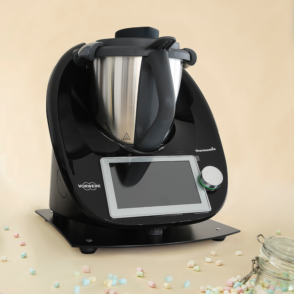 Gleitbrett aus Metall passend für den Thermomix TM6 in schwarz
