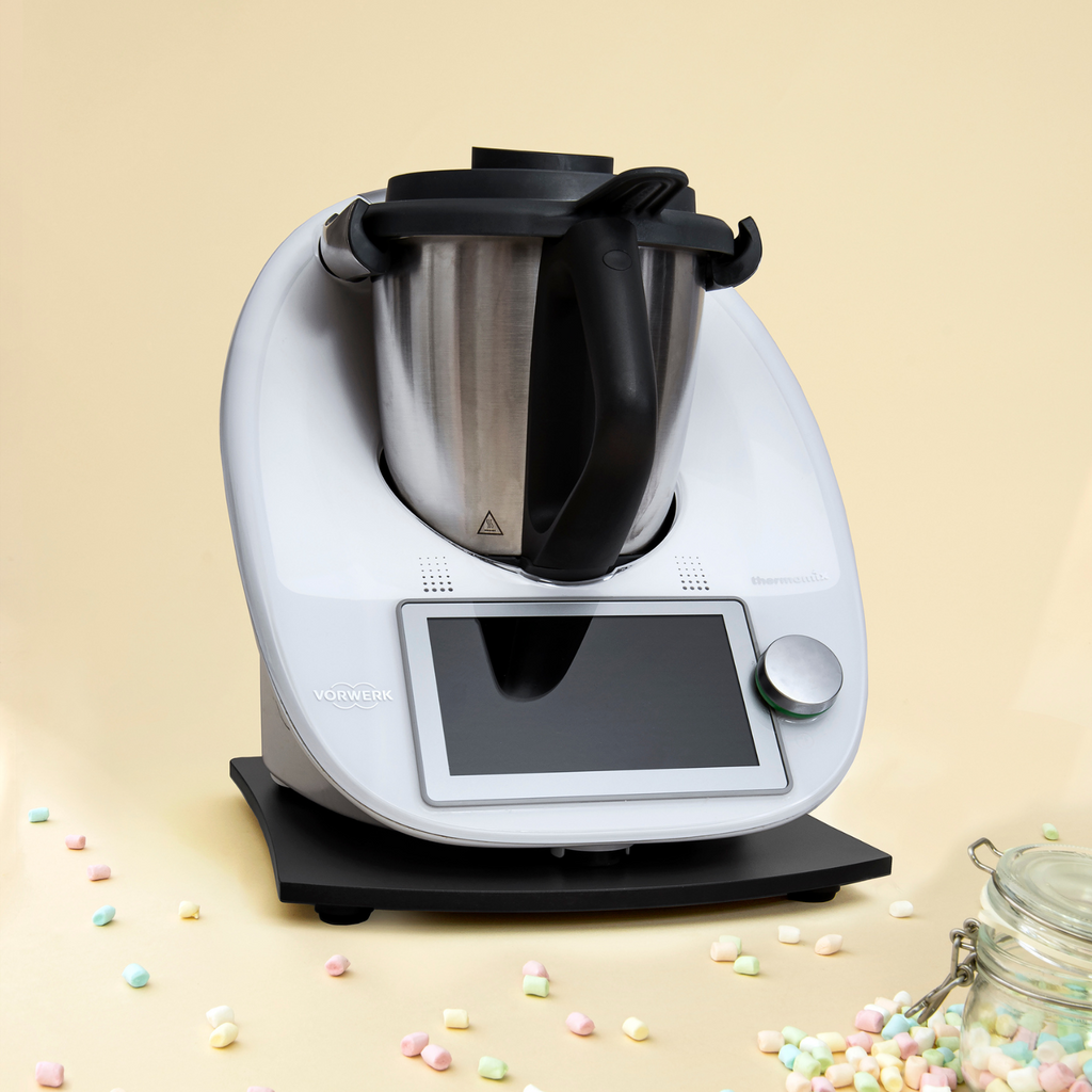 Gleitbrett aus HPL passend für den Thermomix TM6 in anthrazit-grau